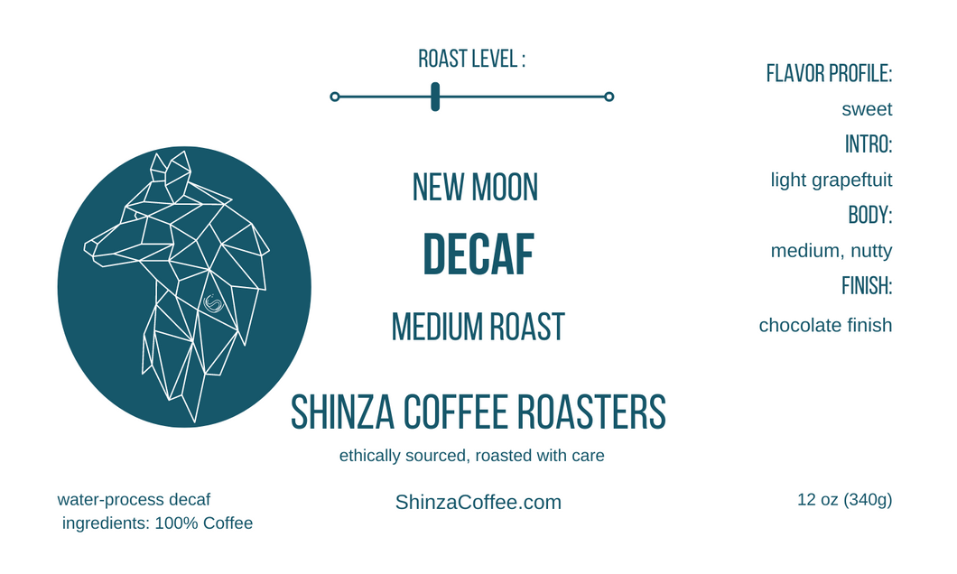 New Moon Decaf Coffee in New Smyrna Beach - Shinza Coffee Roasters