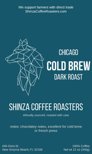 Shinza Coffee Roasters Chicago Cold Brew Coffee Beans